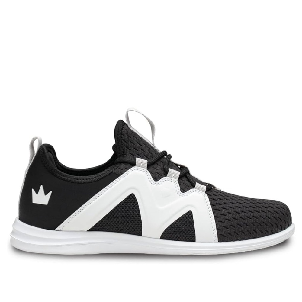 Black & White Women's Mesh Sneakers - Crown Brand